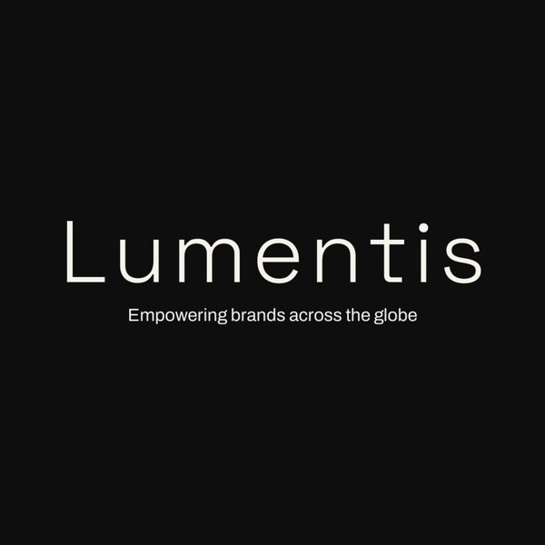 Lumentis wordmark, empowering brands across the globe