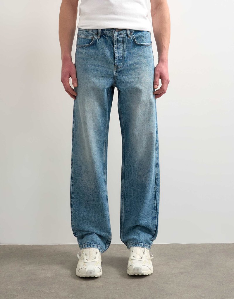 Real photo, model wearing jeans