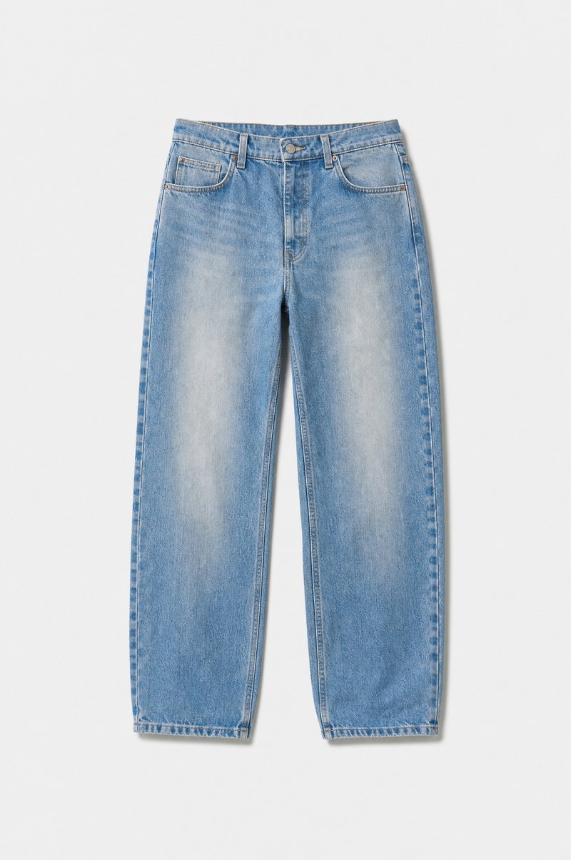 AI-generated flat lay, denim jeans